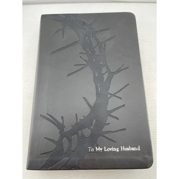 KJV Giant Print Reference Holy Bible Charcoal LeatherTouch Holman - Picture 3 of 12